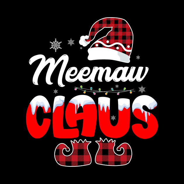 Meemaw Claus Santa Christmas Matching Family Pajama Funny Gift by gaustadabhijot