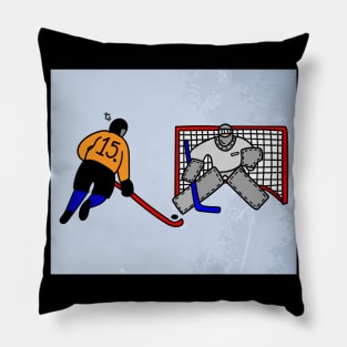 Hockey Sport Penalty Shot Pillow