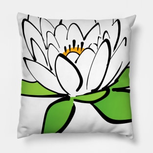 Lotus Flower Design Pillow