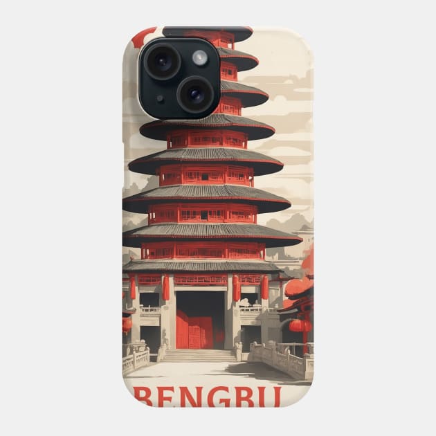 Bengbu China Vintage Poster Tourism Phone Case by TravelersGems