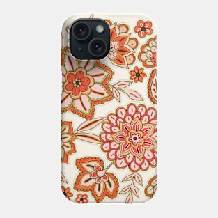 Pretty boho flowers - Cream Phone Case