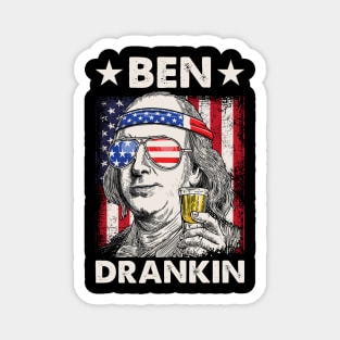 Ben Drankin Party Vintage USA Magnet