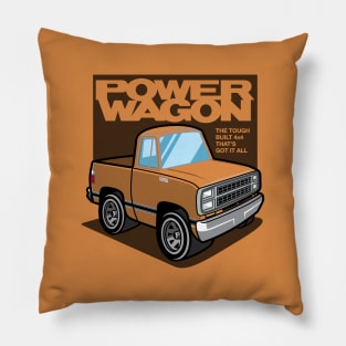 Sunburst Orange - Power Wagon (1980) Pillow