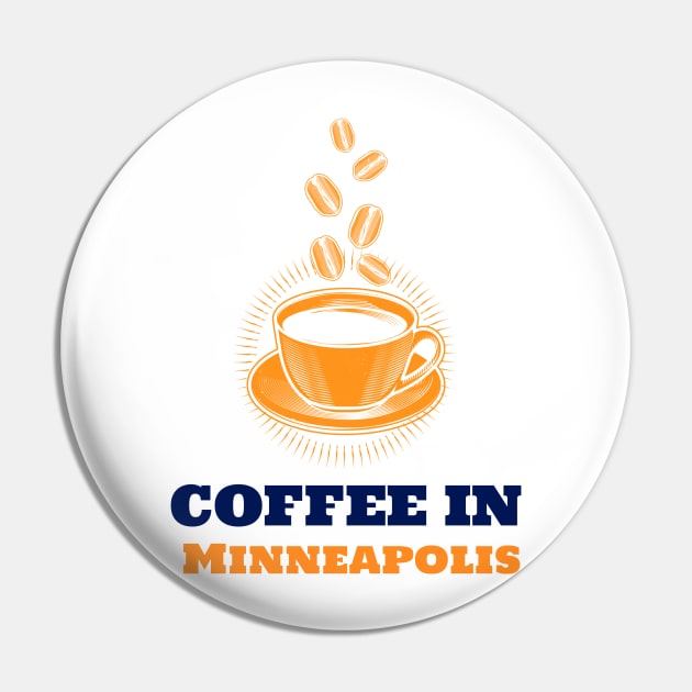 Minneapolis & Coffee Pin by ArtDesignDE