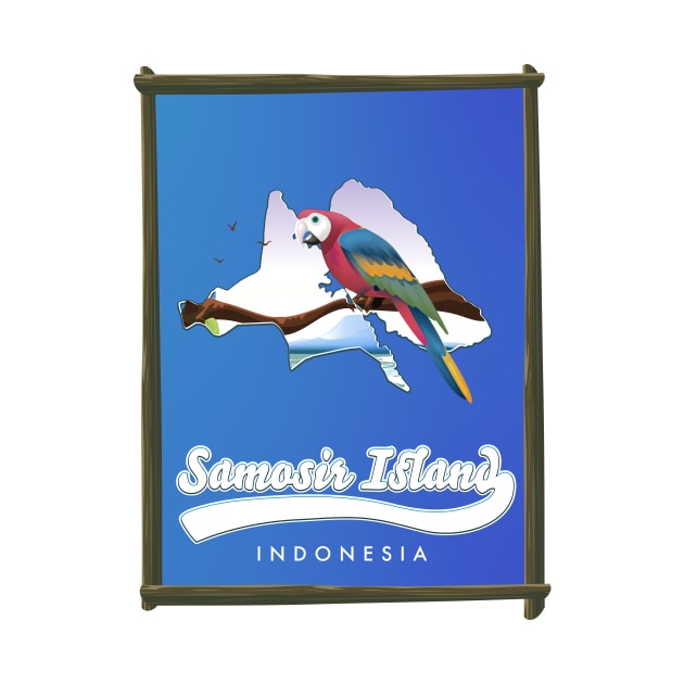 samosir island Indonesia map by nickemporium1