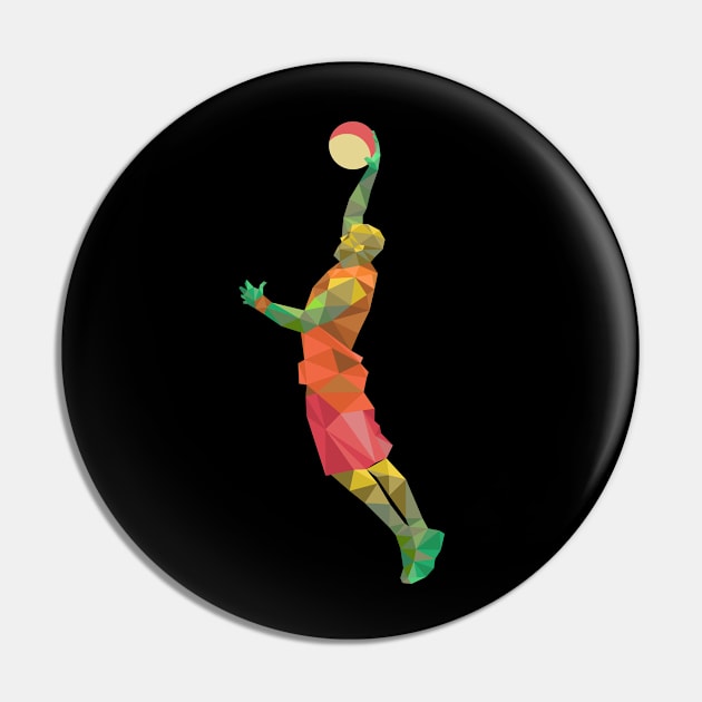 Basketball Player Pin by Mako Design 