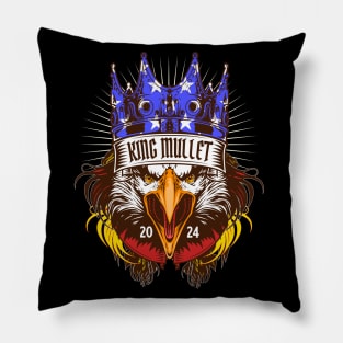 Make Mullets Great Again - Funny Political Humor 80s Hair Pillow