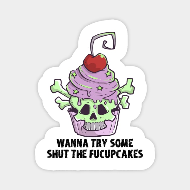 Pastel Goth Cupcake Meme Kawaii Gothic Sarcastic Eboy Egirl Magnet by TellingTales