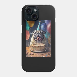 Pug Birthday Card #2 Phone Case