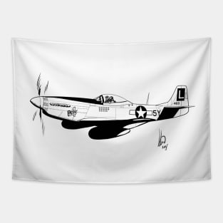 P-51 Mustang Tapestry