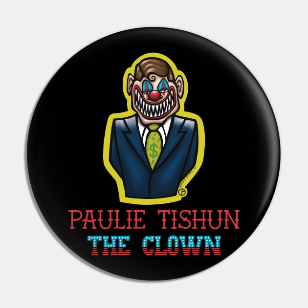 Clown Politician Pin by Art from the Blue Room