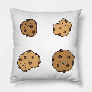 cute chocolate chip cookies design Pillow