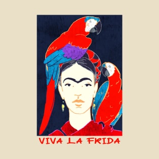 FRIDA KAHLO Mexican Feminist portrait Art poster T-Shirt