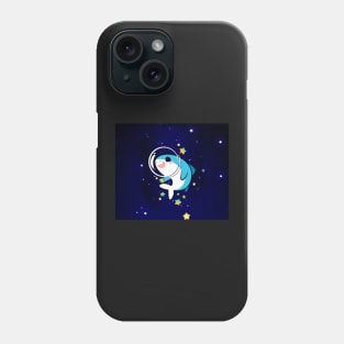 shark in the space Phone Case