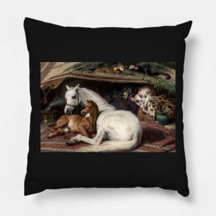 The Arab Tent by Landseer Pillow