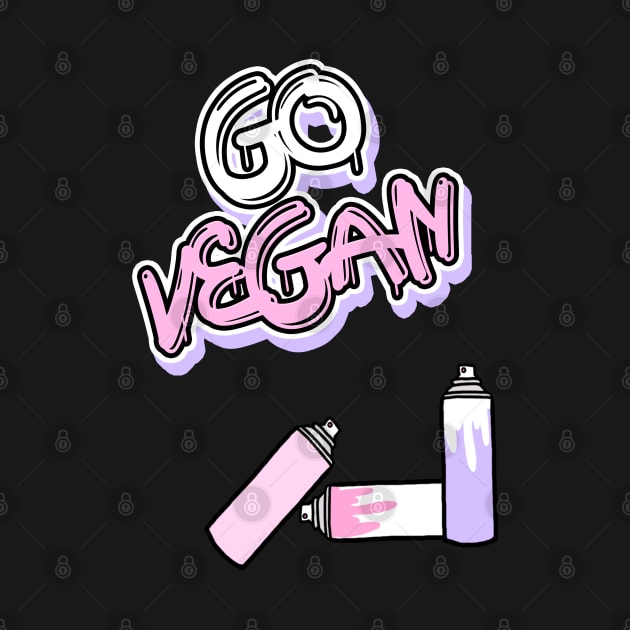 Go Vegan Graffiti by Danielle