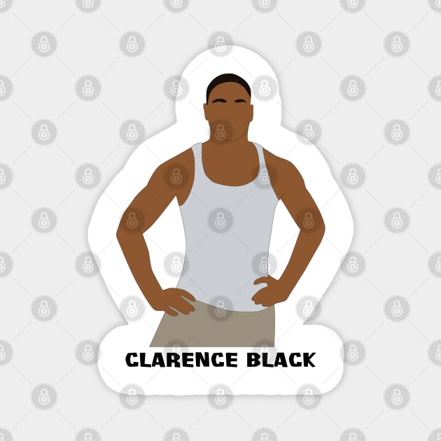 Clarence Black Magnet by katietedesco