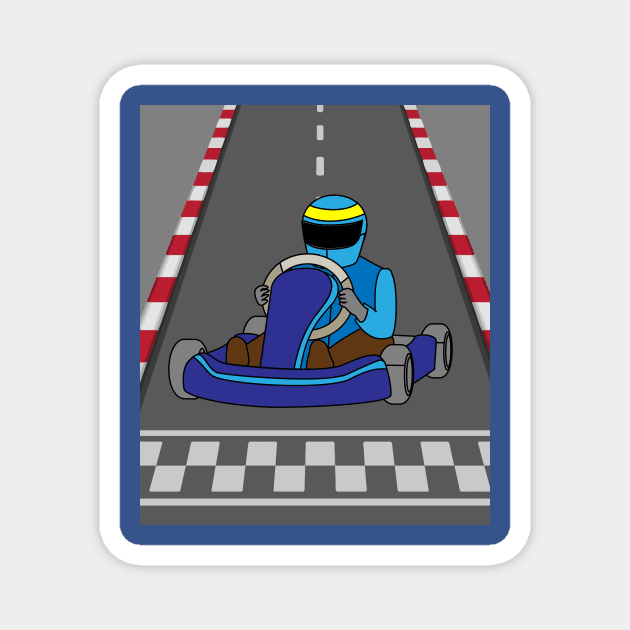 Go-Kart Racing Kart Race Kartor Magnet by flofin