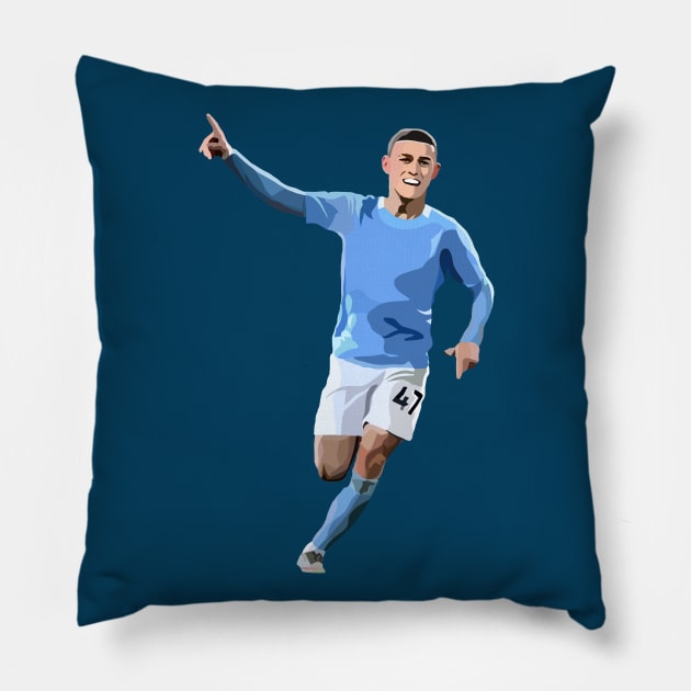 Phil Foden Pillow by Webbed Toe Design's