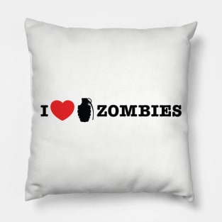 I love blowing up zombies Pillow