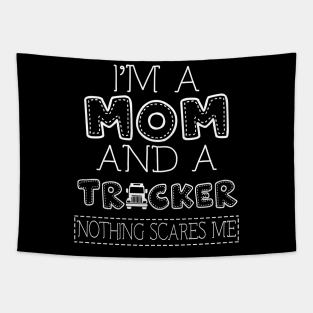 I'm a mom and trucker t shirt for women mother funny gift Tapestry