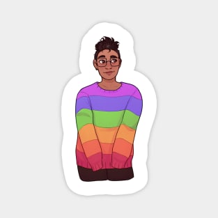 rainbow boy Magnet