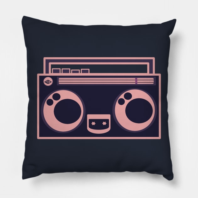 BOOMBOXIE; just peachy Pillow by ambrdsgn