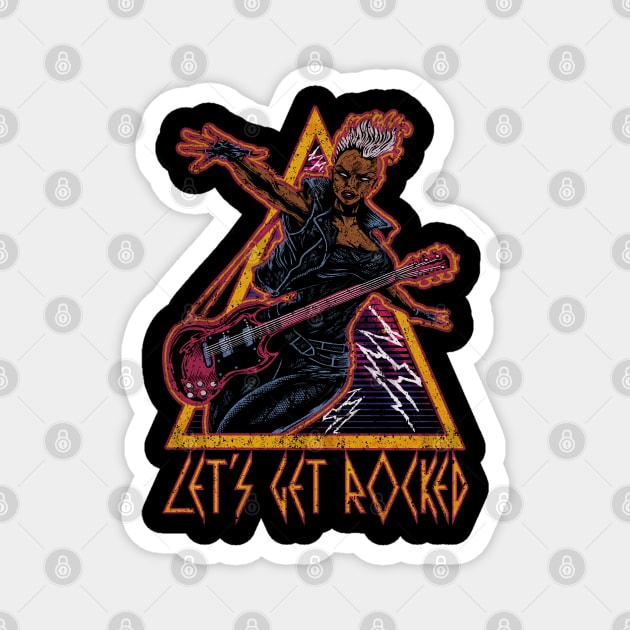 LET'S GET ROCKED Magnet by joeyjamesartworx