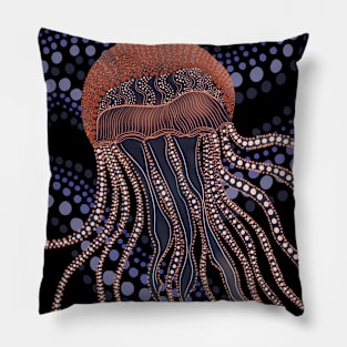 Dot Patterned Jellyfish Pillow