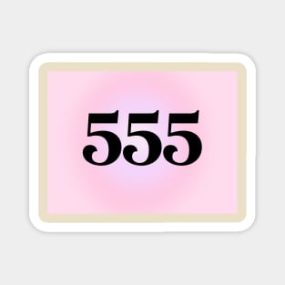 555 Angel Numbers Magnet