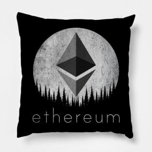 Vintage ETH Ethereum Coin To The Moon Crypto Token Cryptocurrency Wallet Birthday Gift For Men Women Kids Pillow