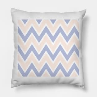 Pastel Pink& Blue Zigzag Pillow