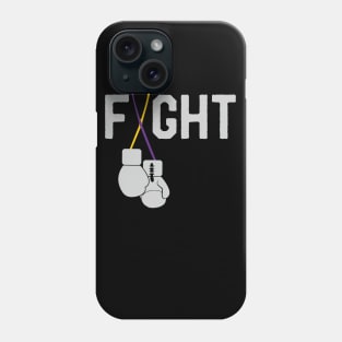 Fight Bladder Cancer Awareness Month Ribbon Walk Survivor Phone Case