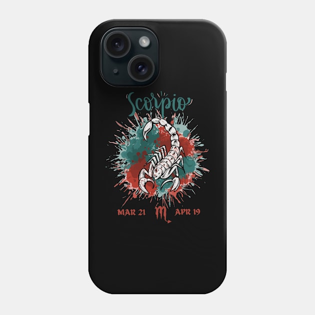 Perfect gift for a Scorpio Phone Case by Ironclaw