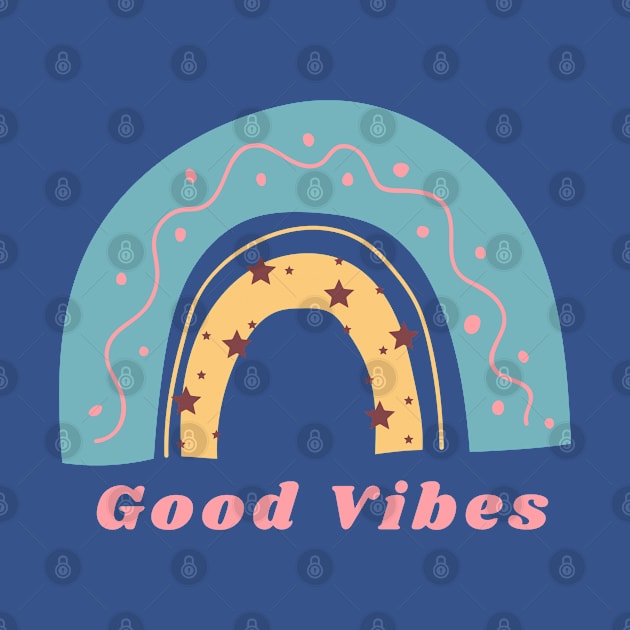 Good Vibes Rainbow Design by TINRO Kreations
