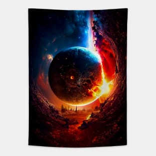 Apocalyptic Planet Tapestry