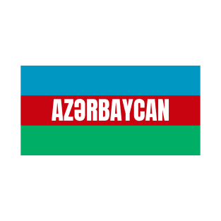 Azerbaijan Flag Colors T-Shirt