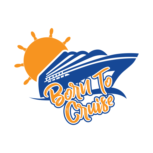 Born To Cruise T-Shirt (coloured Logo) by TipsForTravellers