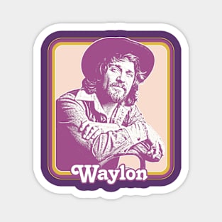 Waylon Jennings //// Retro Style Fan Design Magnet