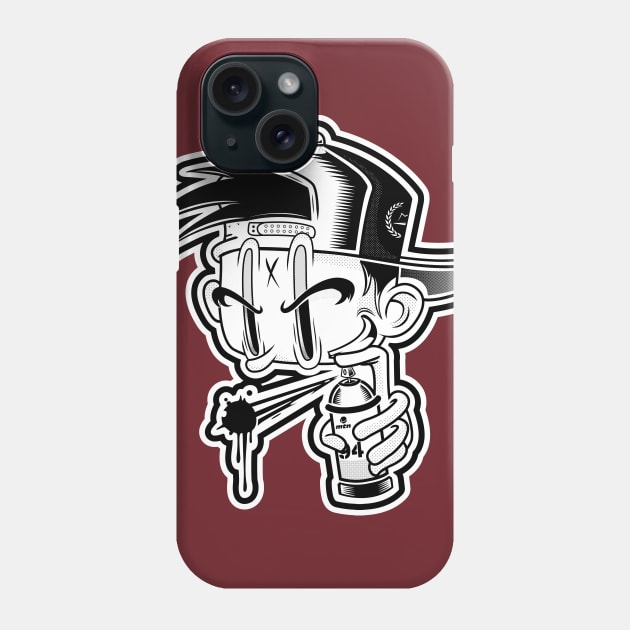 Graffiti man Phone Case by Mactivo