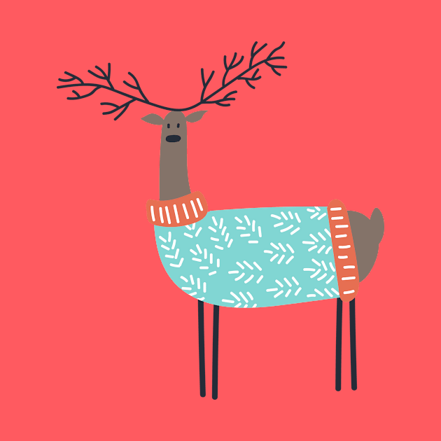 Winter Reindeer by JunkyDotCom