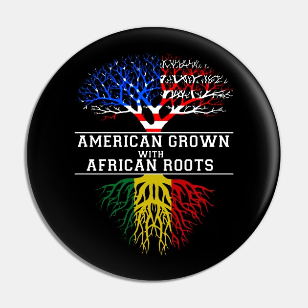 American Grown With African Roots Juneteenth Pin by Phylis Lynn Spencer