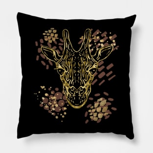 Giraffe Drawing Pillow