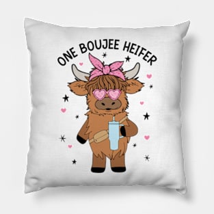 One Boujee Heifer Pillow