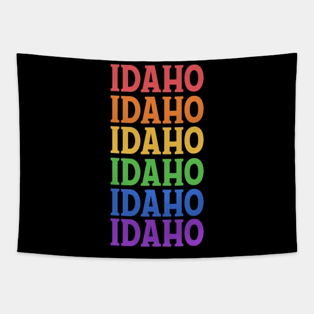 IDAHO CITY IDAHO Tapestry by OlkiaArt