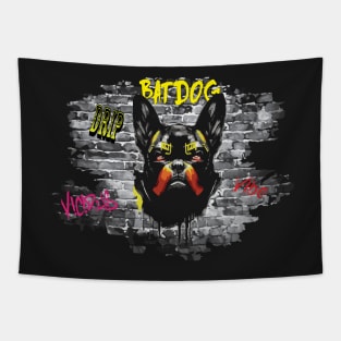 BatDog Graffiti Art Tapestry