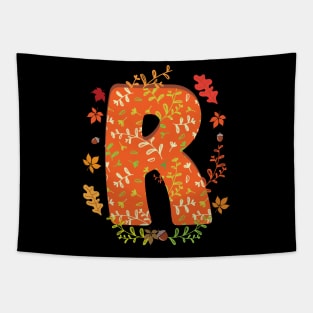 Letter R Monogram Tapestry