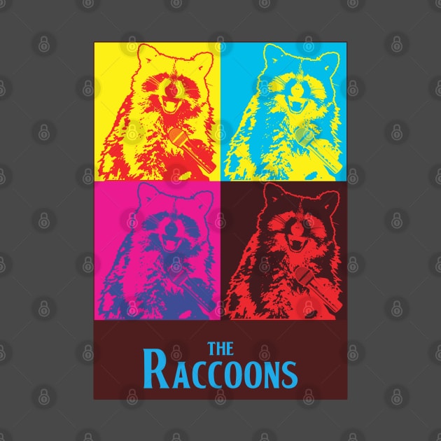 Raccoon wielding vocals by dankdesigns