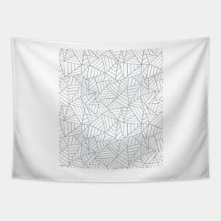 Abstract Lines New 2 Grey Tapestry