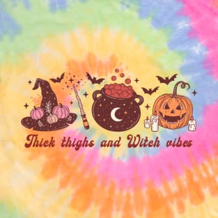 Retro Thick Thighs and Witch Vibes T-Shirt